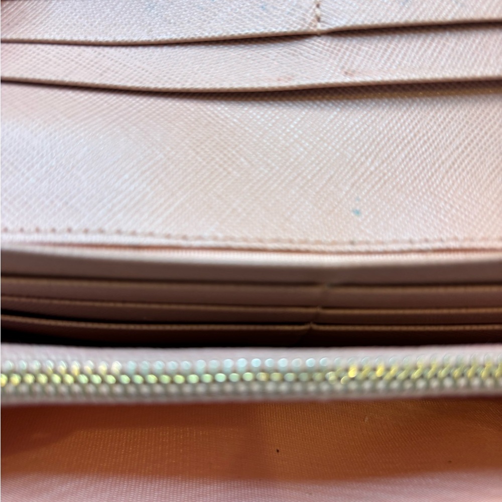 Prada Saffiono Fiocco Pink Bow Wallet Authentic - Picture 10 of 11